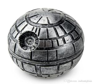 Other Smoking Accessories Death star tobacco grinders 2inches 3 Layers herb PokeBall Grinder Round Aluminium1367714