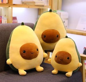 Avokado meyveleri peluş bitki oyuncakları kawaii karikatür sevimli doldurulmuş bebek yastık erkek kızlar çocuklar için stres yastığı yastıkları 2377307695