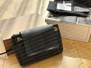 Designerska skóra damska luksusowa torba na ramię Crossbody Modna torebka torebka torba klapa klapka list liste