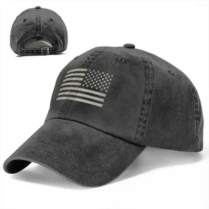 Bonés de bola EUA Exército Bandeira Denim Boné de Beisebol Imprimir Casal Caminhoneiro Chapéu Verão Moda Kpop Sun-Proof Snapback