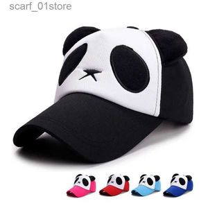 Ball Caps Summer Cute Panda Baseball Cs Mens Cotton Hip Hop Snack Hat Sun Protection Boys and Girls Outdoor GlassesC24319