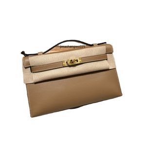 Bolsa artesanal de alta qualidade, bolsa de marca de luxo, design feminino, 5a, cor de qualidade om/chai 22cm, hardware dourado