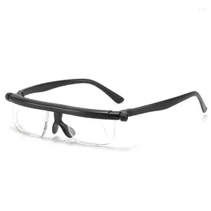サングラス調整可能なTR90リーディングメガネ焦点距離調整-6Dから3D度近視