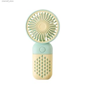 Electric Fans New Handheld Fan Student Portable USB Charging Silent Mini Pocket Fan Small Fan Battery Powered Metal Tent Fan GrowthY240320