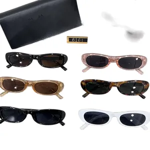 Beliebte Herren-Sonnenbrille, Designer-Sonnenbrille mit kleinem Rahmen, Ellipse, polarisierte Brille für Damen, Gafas de Sol, schwarze Designer-Sonnenbrille, Zubehör ga0104 B4