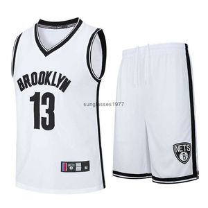 Nets No. 13 harden embroidered adult Jersey mesh breathable Basketball match training vest set