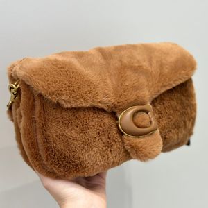 Plush Cross Body designer bags shoulder tabby bag luxurys handbags Cute Underarm Messenger Bags Fashion Soft Brown Pink Purse 231019