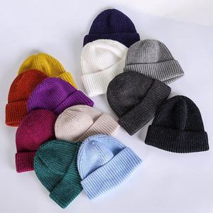 Basker vinter varm pullover cap koreansk gata all-matchande beanie hatt mäns flash silk kärnspunnet garn skallcap fabrik direktförsäljning