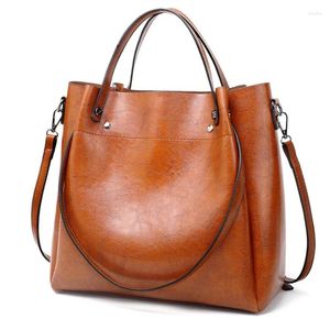 Kordelzug-Stil, lässig, große Kapazität, Damenmode, Schultertasche, PU-Leder, Damen-Eimer-Handtasche, weiche Einkaufs-Umhängetasche