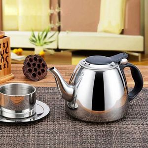 Teaware Sets 60% best-selling!!! 1.2L kitchen stainless steel flat bottomed kettle induction cookware teapotL2403