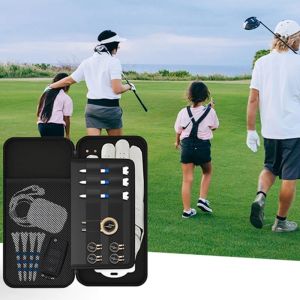 Sacos de golfe caso luva caixa luva com suporte luva acessórios golfe armazenamento golfs t bolas de golfe marcadores organizador para golfistas