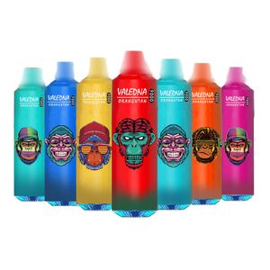 Valedna Vapes 9000 P Banana Ice Einweg-Vapor-Pen für elektronische Zigaretten, 14-ml-Pod, 6 leuchtende Farben, luftverstellbar, 5 % Vapor-Pod, Ölkerntrennung 9K 055024