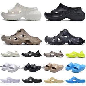 2024 Men Women Designer Slippers Slides Sandals Summer Black White Sail Sliver Grey Beige Blue Pink Yellow Flat Flip Flops Mens Rubber Beach Outdoor Slipper Scuffs