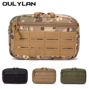 Väskor Ny Laser Medical Bag Outdoor 1000D Taktisk tillbehörsväska Small Camo Midjepaket Sport Militär Molle Attachment Storage Påsar