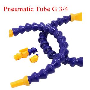 Tubo pneumatico G 3/4 G Filettatura maschio Tubo flessibile in plastica flessibile per acqua olio refrigerante per tornio macchina CNC 240311