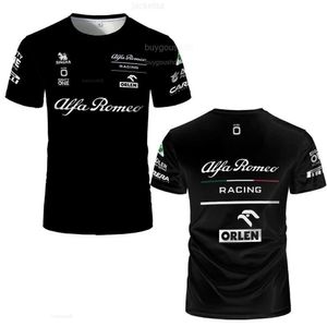 Men's T-Shirts F1 One Formula Tees Fashion T Men Jersey Tops O-Neck Shirts Shirt Car Kids Printed T Romeo 3D Alfa New 2024 Team Racing Women