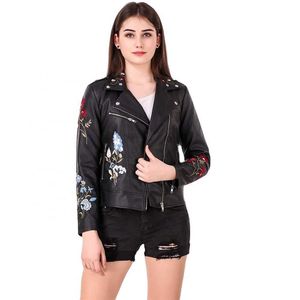 Novo mais recente design personalizado jaqueta de couro feminina jaqueta de couro feminina por atacado para mulher design oem couro