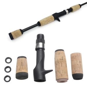 Rods New 1 Set DIY Fishing Rod Building Repair Composite Cork Casting Grip Reel Seat Handle DIY Fishing Rod Accessories