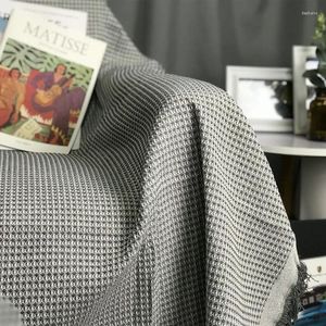 Filtar Dekorativ soffa Filt med Tassel Cover Dust Tapestry Throw For Travel Plane Breatble Bed Shead