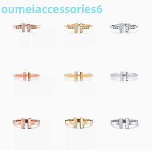 2024 Jewelry Designer Brand Band Rings S925 Sterling Silver Double Gold Plated Set Simple Style Star Ring Versatile Generation