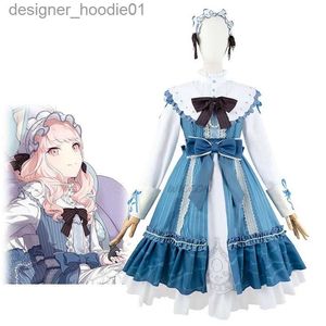 Cosplay Anime Costumes Nazwa gry sekai kolorowy scena akiyama mizuki gra cosplay White Knights Suit cosplay Halloween Carnival Mundlid LoliTac24320