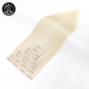 Extensions Fairy Remy Hair Straight Clip in Human Pu Hair Extensions 100% Real Remy Human Hair Clip Ins 18 Inch 8 PCS 20 Clips 170g/Set