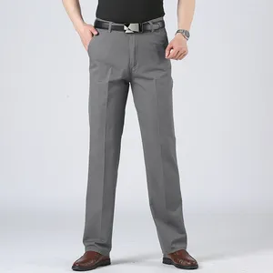 Мужские брюки, модные свободные карманы на пуговицах, однотонные деловые брюки на молнии, весна-лето 2024, универсальные повседневные оверсайз-брюки