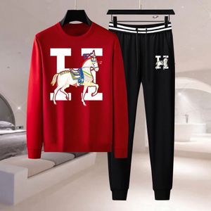 2024 Men's Sportswear Fashion Jacket Set Men's Hip Hop Style Clothing Set Spring Street Wear Winter Sportswear Coat Jogging Pants M-3XL#016