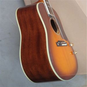 Gitarre J160 Single Face Sunset Color Filet Folk-Gitarre wird mit E-Gitarren-Tonabnehmer geliefert, kostenloser Transport