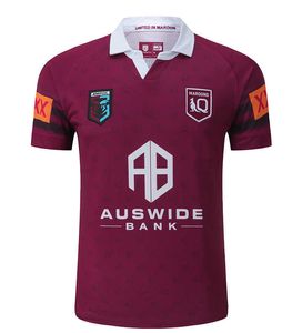 23 Brisbane Broncos Vest Home and Away Maru NRL Kort ärm T-shirt Rugby Jersey T240320