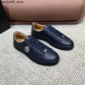 Casual Shoes Billionaire Oechsli Herrskor denim 2024 Nya sportskor mode av hög kvalitet utomhus gentleman europeiska stora storlekar 39-45 Q240320