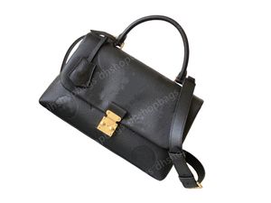 Luksusowe damskie projektanci torebki torebki wytłaczane plecak Crossbody Messenger Zakupa skórzana klamka blokująca z odłączonym paskiem na ramię aaaaa