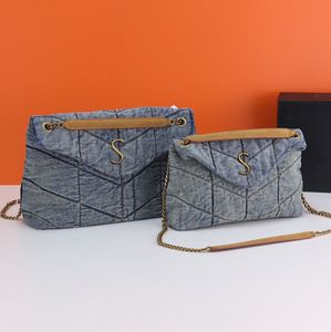 Moda denim omuz çantası lüks tasarımcı el çantası denim flep crossbody akşam kozmetik çanta tote kadın çanta altı koltuk çantası