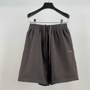 Correct Version Bl Home 2024 Cola Crack Worn Shorts Fashionable and Versatile Loose Fit for Both Men Women