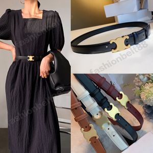 Belts for women designer Fashion Smooth Buckle Belt Retro Design Thin Waist Belts for Men Womens Width 2.5CM ceinture luxe Cowhide 4 Color Optional