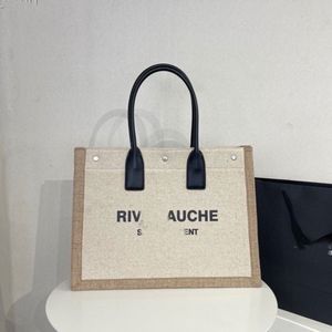 デザイナーの女性トートバッグRive Gauche Tote Bag Fashingable Luxury Ladies屋外旅行や出張のための必須ファッションアイテム