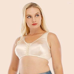 BRAS BUCKLE TOP Women's Seamless Front Stängning trådlös full plusstorlek spetsbralett XL XXL XXXL BRASIER MUJER Women Tops