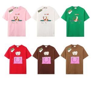 Camisetas femininas e masculinas Guchome GUCGI manga curta camiseta da família antiga unissex marca da moda casual solto algodão manga curta feminino estilo nostálgico clássico