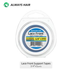 Klebstoffe 3 Yards Walker Tape Maximum Wear Favorite Lace Front Support Tape Blue Liner Haarsystem Klebeband Rolle 3/4