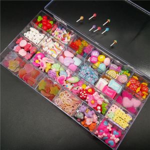 Shadow One Box 3D Nail Art Charms Dekoracja paznokci Kawaii Żelly Gummy Bear/ Flower/ Candy/ Lollipop DIY Paznokcie akcesoria