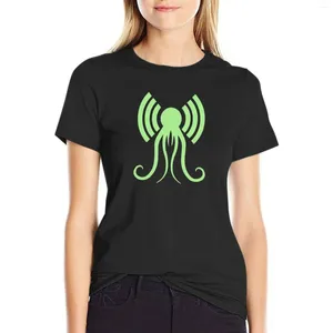 Women's Polos The H.P. Lovecraft Literary Podcast Logo - Green T-shirt Cute Tops Lady Clothes T Shirts For Women Loose Fit