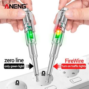 Strommesser ANENG B13 Spannungsdetektor Teststift 24-250 V Elektroschrauber Sonde mit Anzeigelichtsensor Null Live Wire Digital Tester 240320