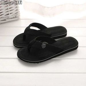 Slippers Casual Men Flip Flops 2023 Summer Beach Sandals Non-Slip Flat Slides For Indoor House Shoes Male Slipper012 H240322