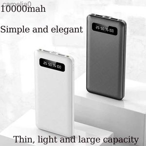 Mobiltelefon Power Banks Nya 10W 10AH stor kapacitet Small Lightweight Power Pack Portable Digital Display Basic för utomhus USEC24320