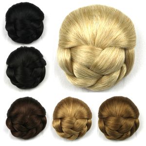 Chignon lvhan Haare natürliche synthetische hamatresistente Hochtemperatur Seiden Frauen Haarbrötchen Hanfu -Kopfschmuck geflochtenes Haar