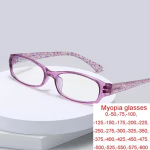 Sunglasses Unisex Myopia Glasses Resin Lightweight Anti-Blue Light Shortsightedness Transparent Diopter Lens - 1.0 To 6.0