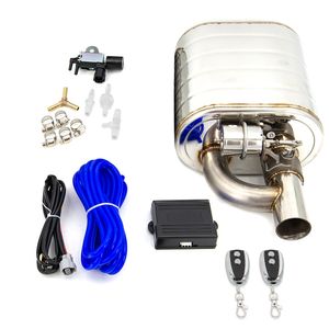 2" 2.5" 3'' Inch Exhaust Muffler With Dump Valve Stainless Steel Electric Exhaust Cutout Remote Control Set