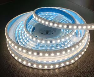 AC110V 220V SMD LED Strip Lights في الهواء الطلق مقاوم للماء 100 متر لكل لفائف