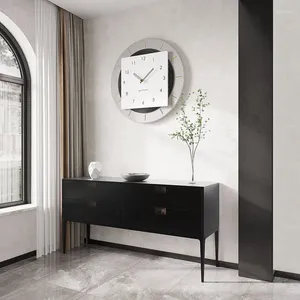 Orologi da parete Stile cinese Minimalista Sveglia Soggiorno Arte murale Cucina Camere da letto Orologio Semplice Horloge Ornamenti Decorazioni per la casa