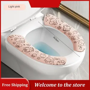 Toilet Seat Covers Adsorption Bathroom Supplies Waterproof Case Creative Household Cover Paste Universal